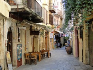 Chania Crete street