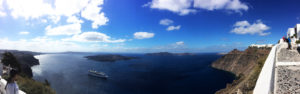 view of Santorini