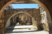 the historical spinalonga island in Crete